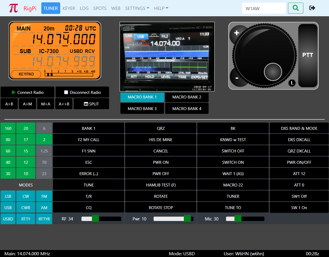 RigPi in Browser